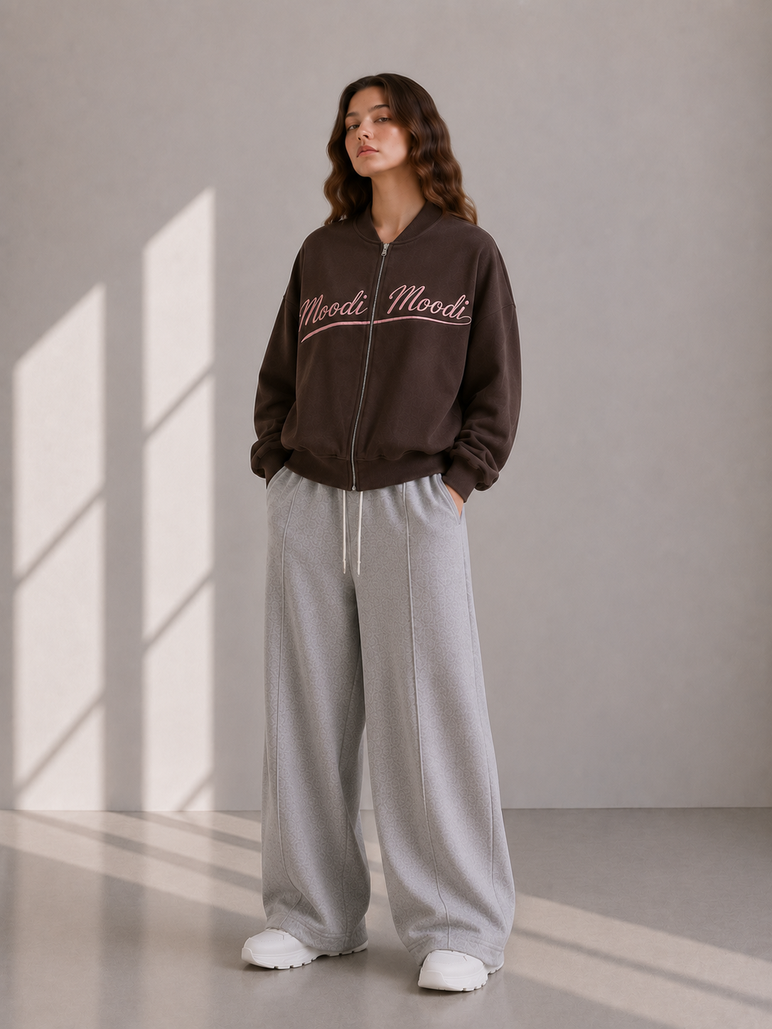 Mood Script Zip Blouson 에디토리얼 컷
